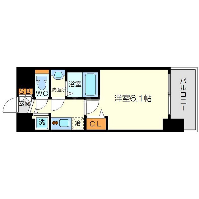 プレサンス新大阪ザ・シティの間取り