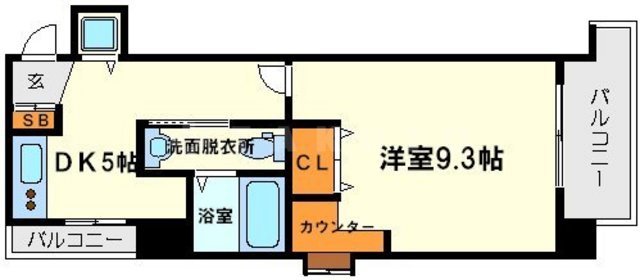 プルメリア新大阪の間取り