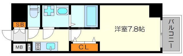 プレサンス新大阪ザ・デイズの間取り