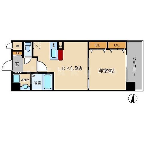 アドバンス新大阪Ⅲの間取り