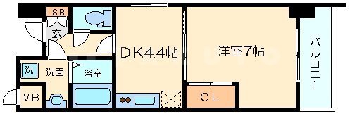 エイペックス新大阪の間取り