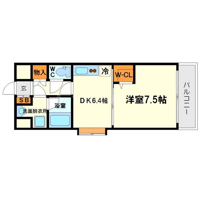 アクアスイート新大阪の間取り