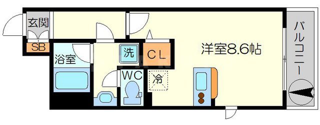 スワンズ大阪アクシオンの間取り