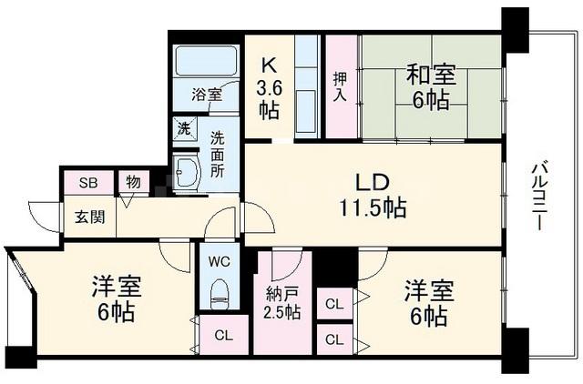フォルム千里中央の間取り