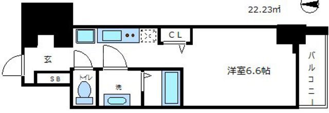 プレサンス塚本グランゲートの間取り