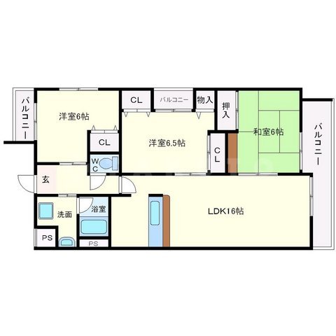 グランエールの間取り