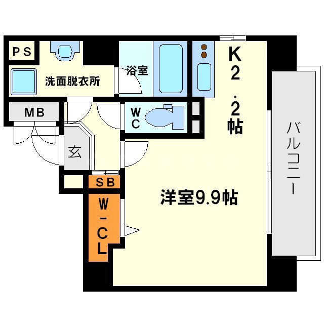 フィールドイン新大阪の間取り