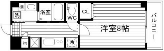 エスティライフ新大阪第２の間取り