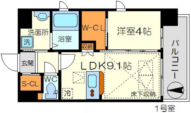 スプランディッド新大阪DUEの間取り