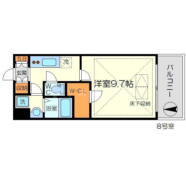 スプランディッド新大阪DUEの間取り