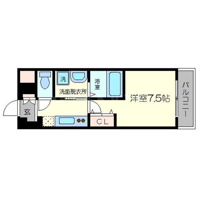 Comforespa新大阪の間取り