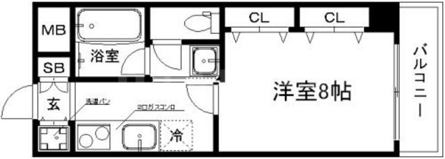 サンフラッツ新大阪(別館)の間取り