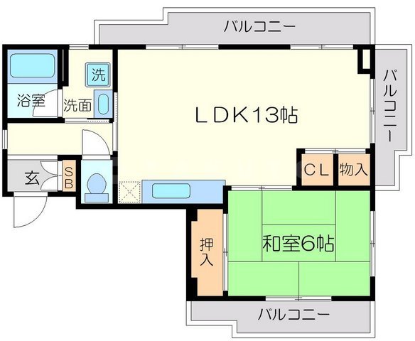 ハイツ山口の間取り