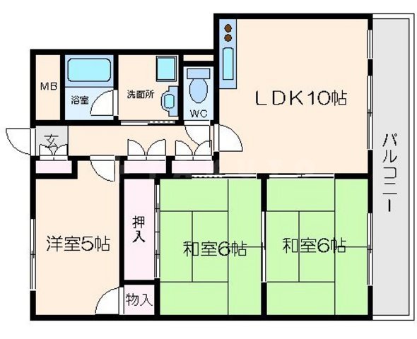 エクセレント都Ⅰの間取り