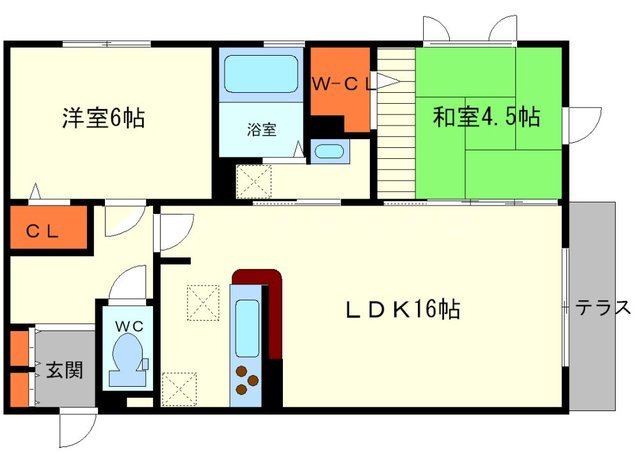 サンスクエア千里万博B棟の間取り