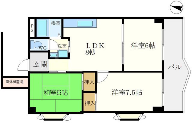 セントラル山田南の間取り