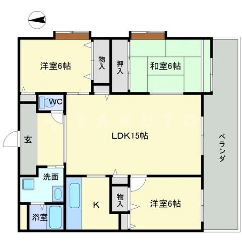 トゥールモンド森の間取り
