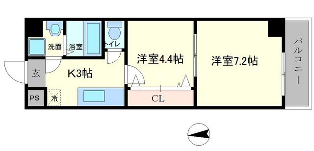センターポイント吉志部の間取り
