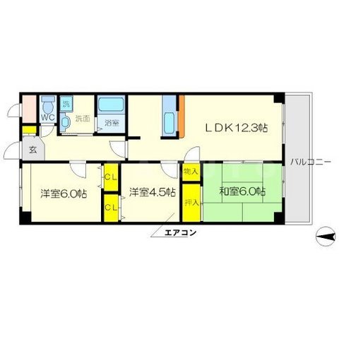 メゾンドール南千里の間取り