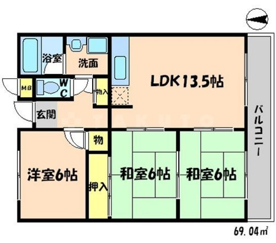 パークサイド山田の間取り