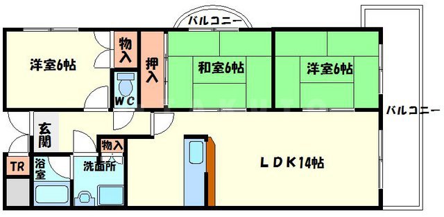 ハイクレスト引谷の間取り
