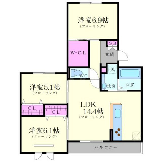セレナ710の間取り