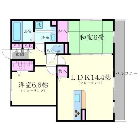 グリーンフロート山田東の間取り