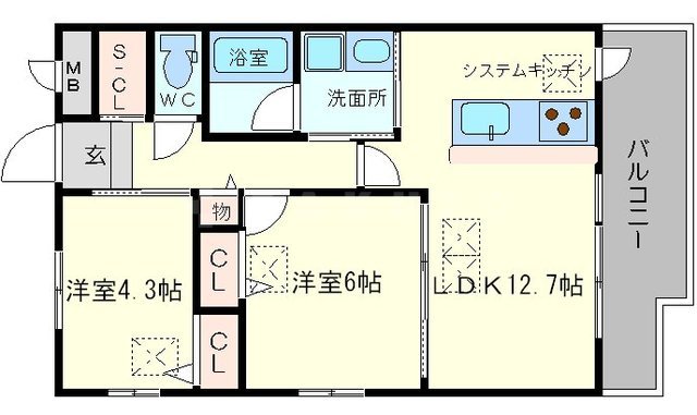 ルネサンスの間取り