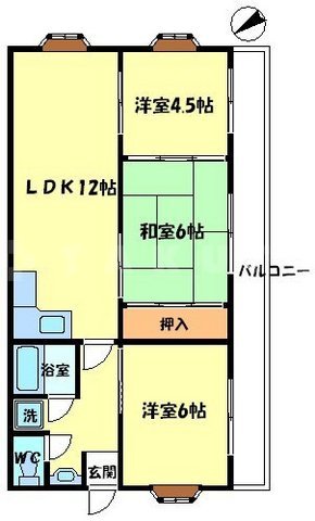 王谷マンションの間取り