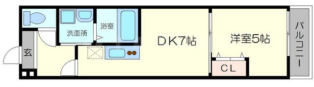 フジパレス千里丘の間取り
