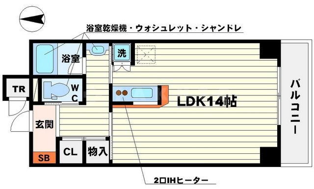 サンノーブルYAMAMOTOの間取り