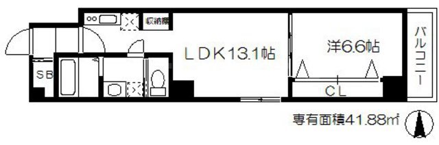 REIOS谷町の間取り