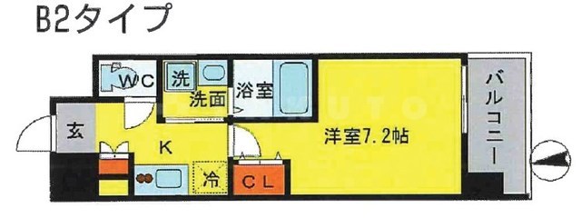 エスリード難波SOUTHの間取り