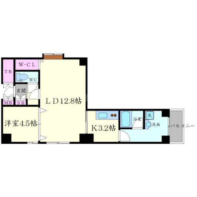 アンビション安堂寺の間取り