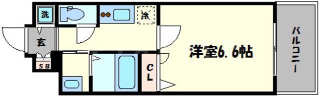 ファーストステージ心斎橋EASTの間取り