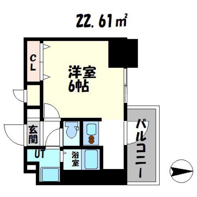 スプランディッド難波元町DUEの間取り