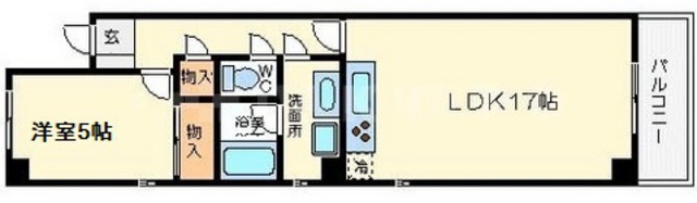 ADW Residence 谷町四丁目の間取り