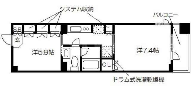 アルス大手前プレミアの間取り
