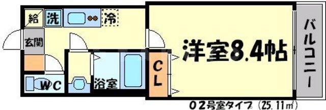 リズ新北野の間取り