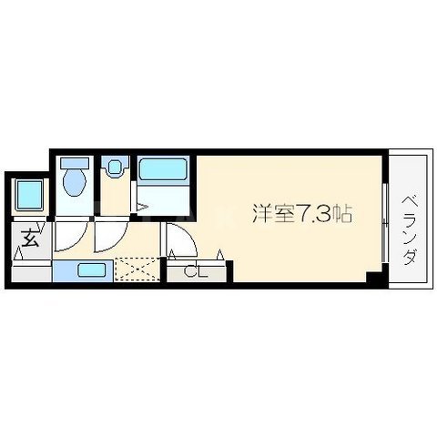 シャルマンフジ大阪城南の間取り