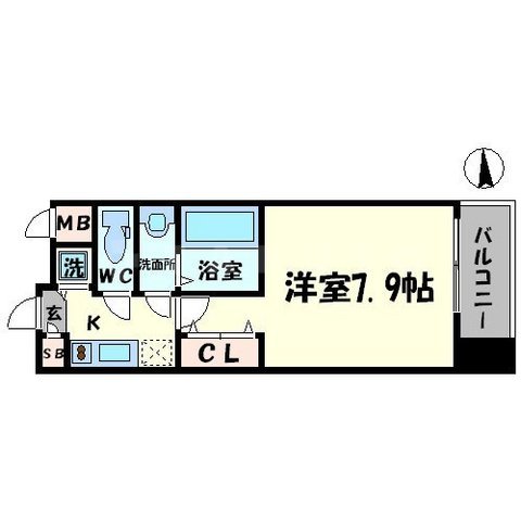 アドバンス上町台Ⅱクレイドルの間取り