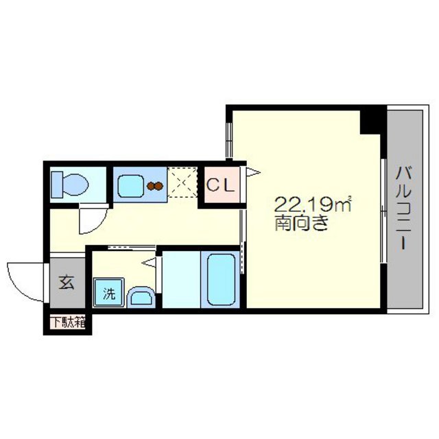 ラシーヌ新北野の間取り