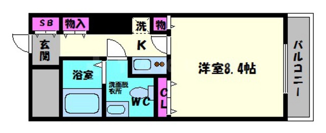メゾン・ド・ヴィレ大阪城公園前の間取り
