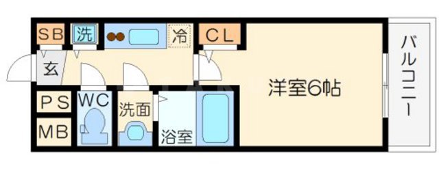 メインステージ大阪ノースマークの間取り
