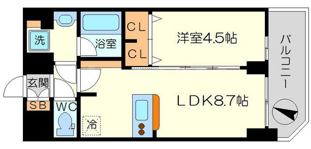 メインステージ大阪ノースマークの間取り