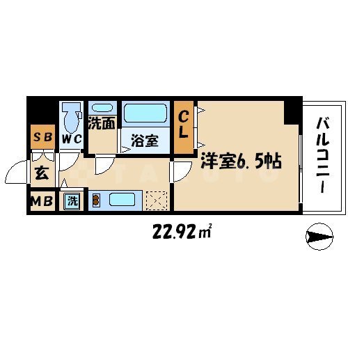 エスライズ東本町の間取り