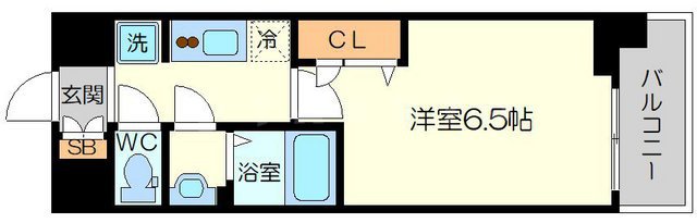 プレサンス　OSAKA　西中島リエゾンの間取り