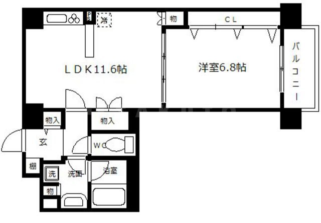 ビエラコート内久宝寺の間取り