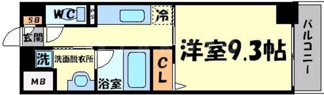 クレール十三の間取り