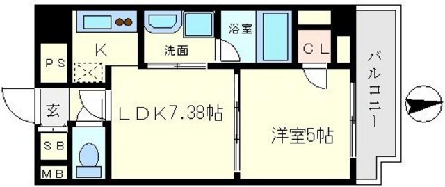サムティ難波グレイスの間取り